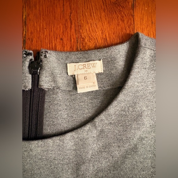 J. Crew Gray and Black Dress Womens size 6 - Picture 3 of 4